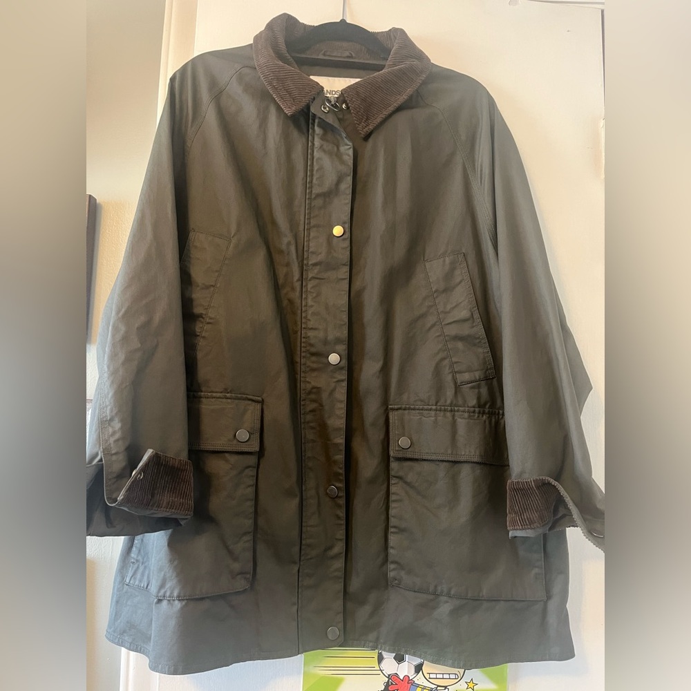 Land’s End waxed cotton barn coat